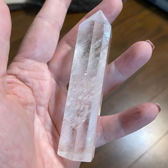 Genuine Clear Quartz Crystal Point, Tower, Wand For Reiki Chakra Mediation - Picture 11 of 11
